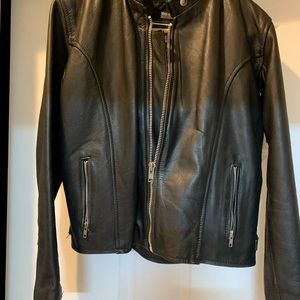 Men’s genuine leather motorcycle jacket